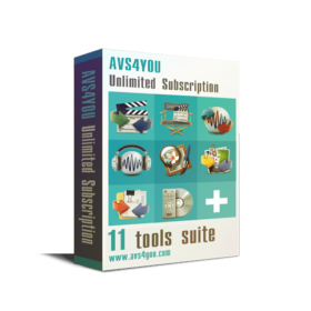 AVS AVS4YOU Video Audio Image Converter Editor Unlimited] 11 tools
