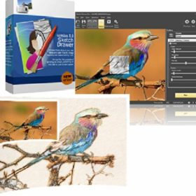 SoftOrbits Sketch Drawer, Convert photo to Pencil, pen and many Sketch formats