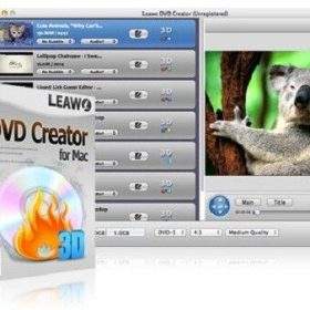 Leawo DVD Creator {Lifetime} {AVI,MP4,WMV,MKV,HD to DVD} 1080p NEW {for MAC}